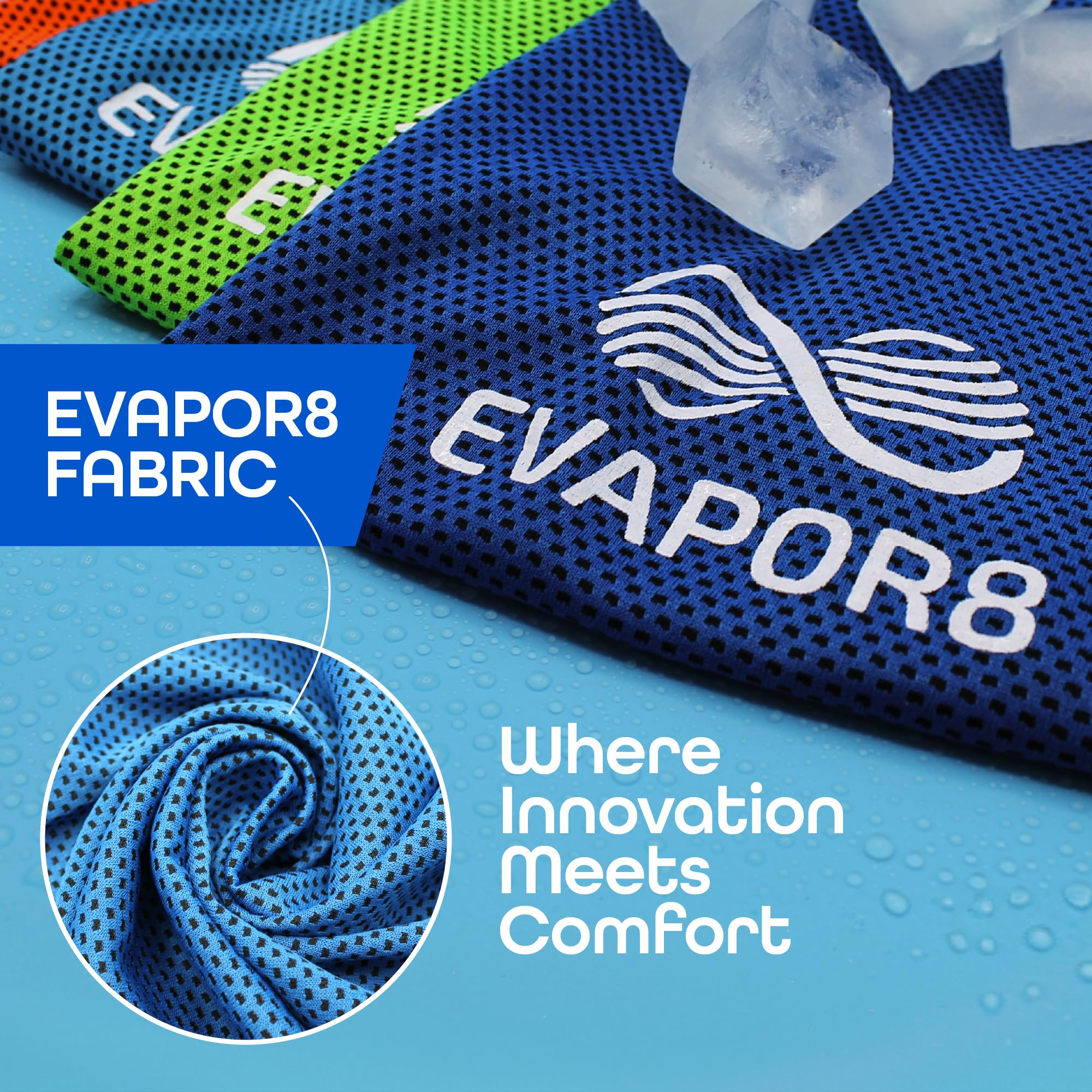 OutdoorHero Evapor8 towel soft breathable fabric used during workouts for comfort.