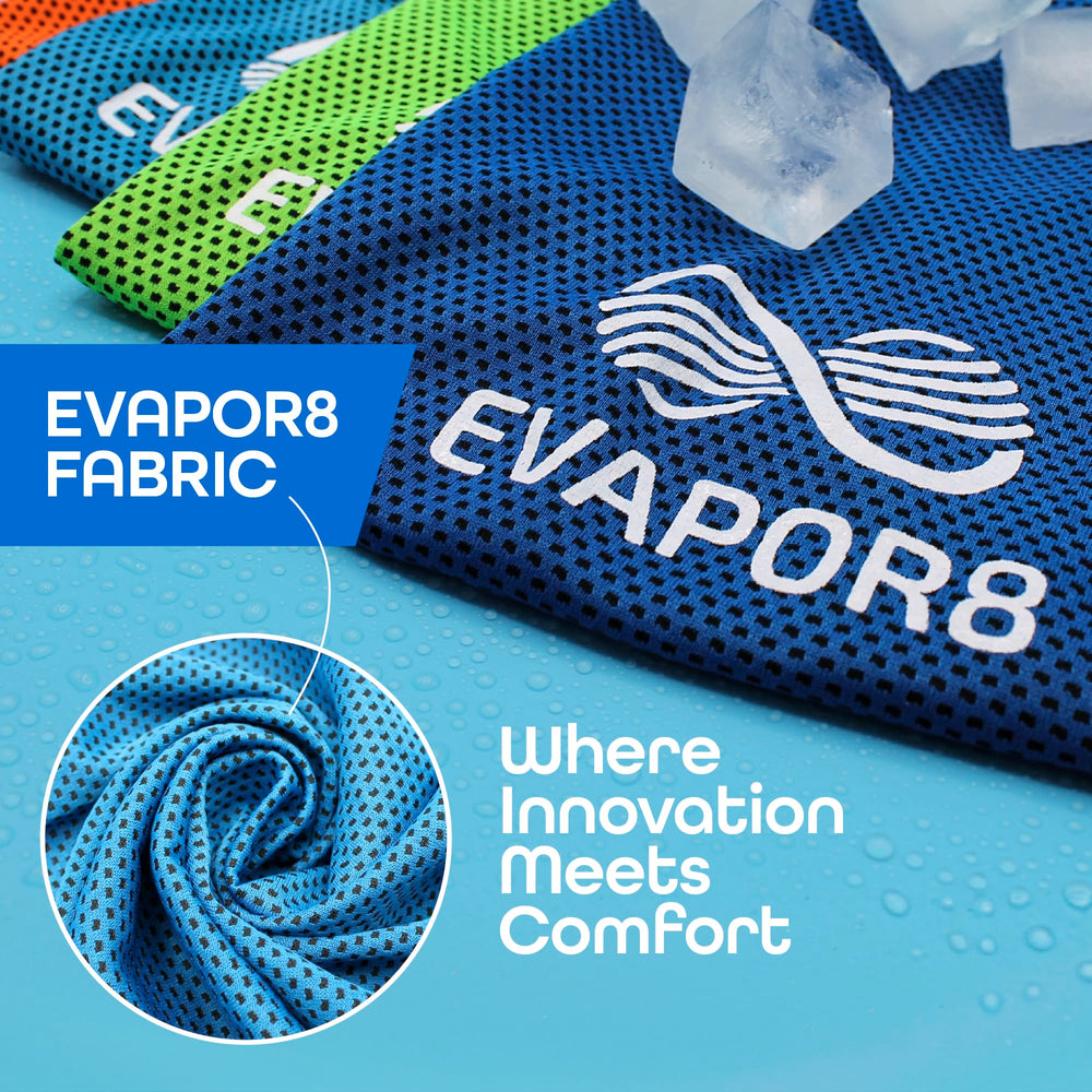 OutdoorHero Evapor8 towel soft breathable fabric used during workouts for comfort.