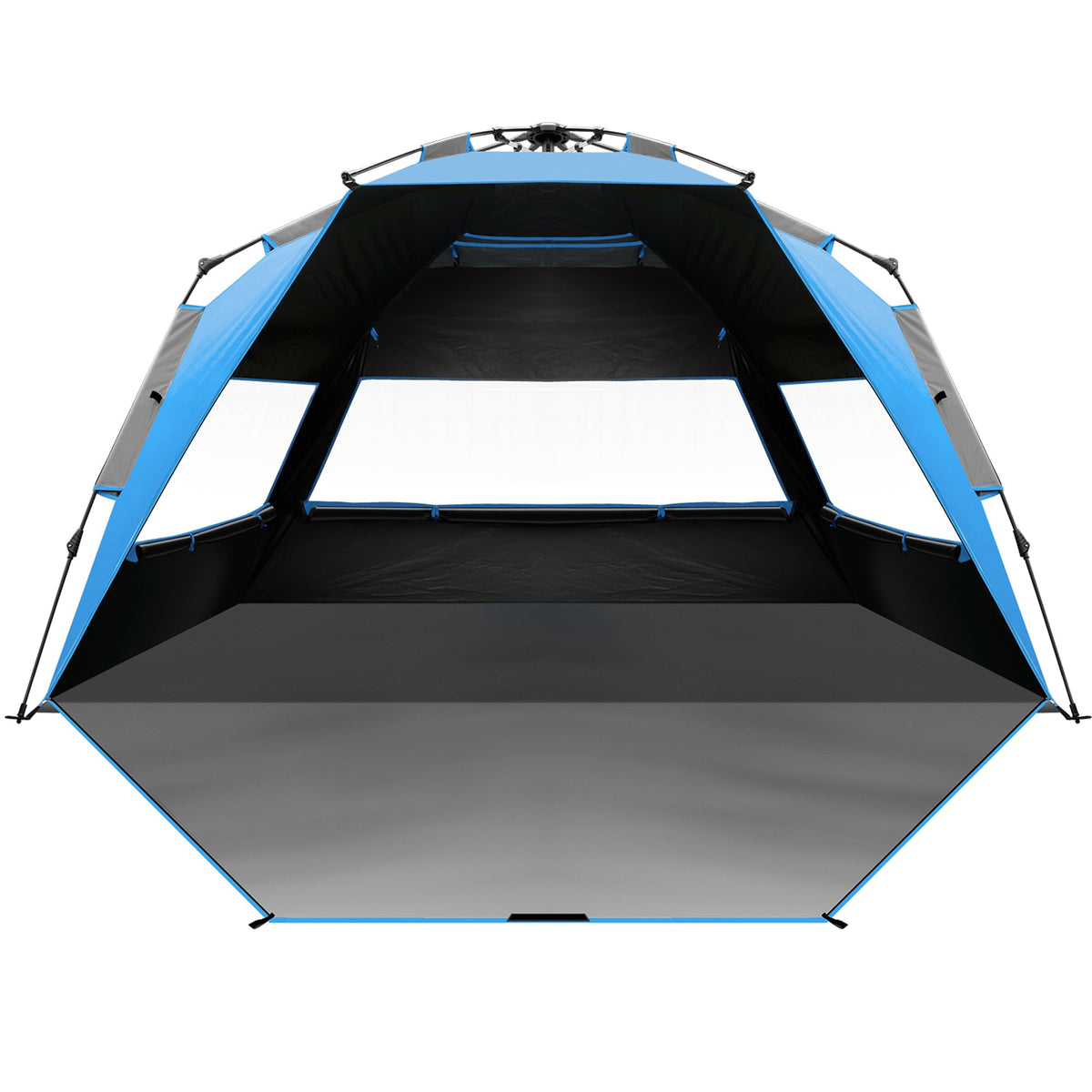 OutdoorMaster Beach Tent blackout-technology shields you from sun while relaxing