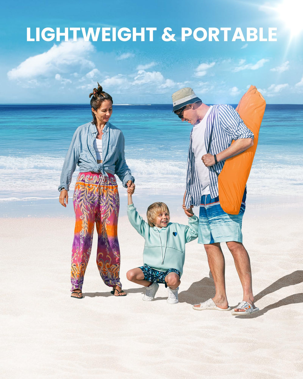 OutdoorMaster beach tent overhead pockets keep valuables within easy reach.