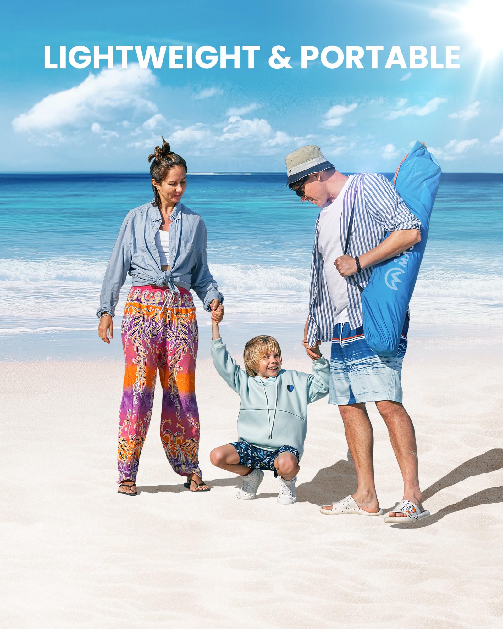 OutdoorMaster Beach Tent UPF 50+ sun protection for daytime use