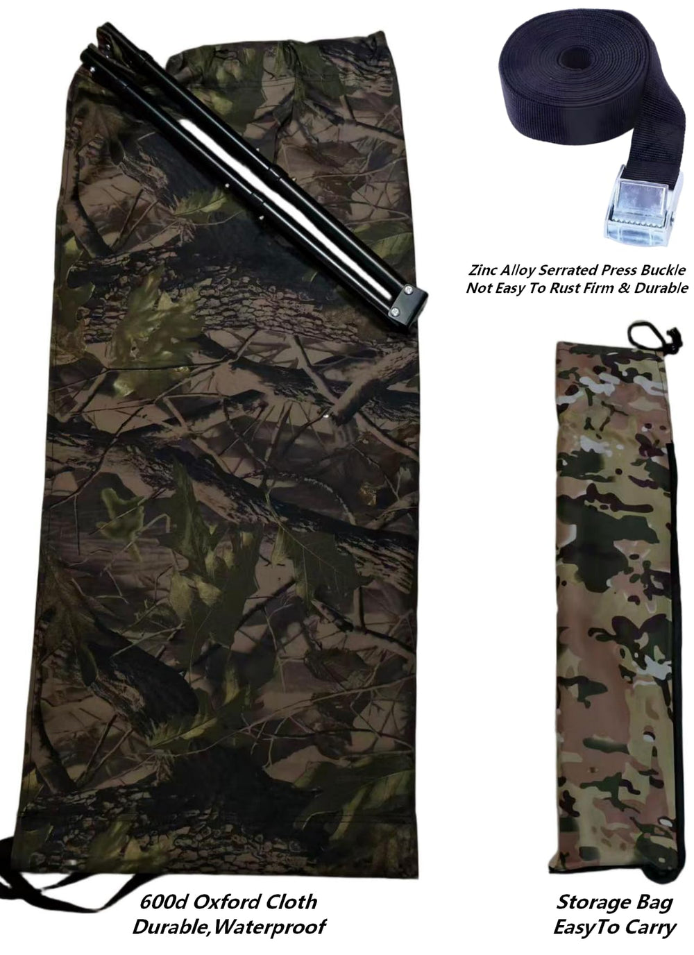 Outdoors Low Down Tree Seat camo design blends with surrounding terrain.