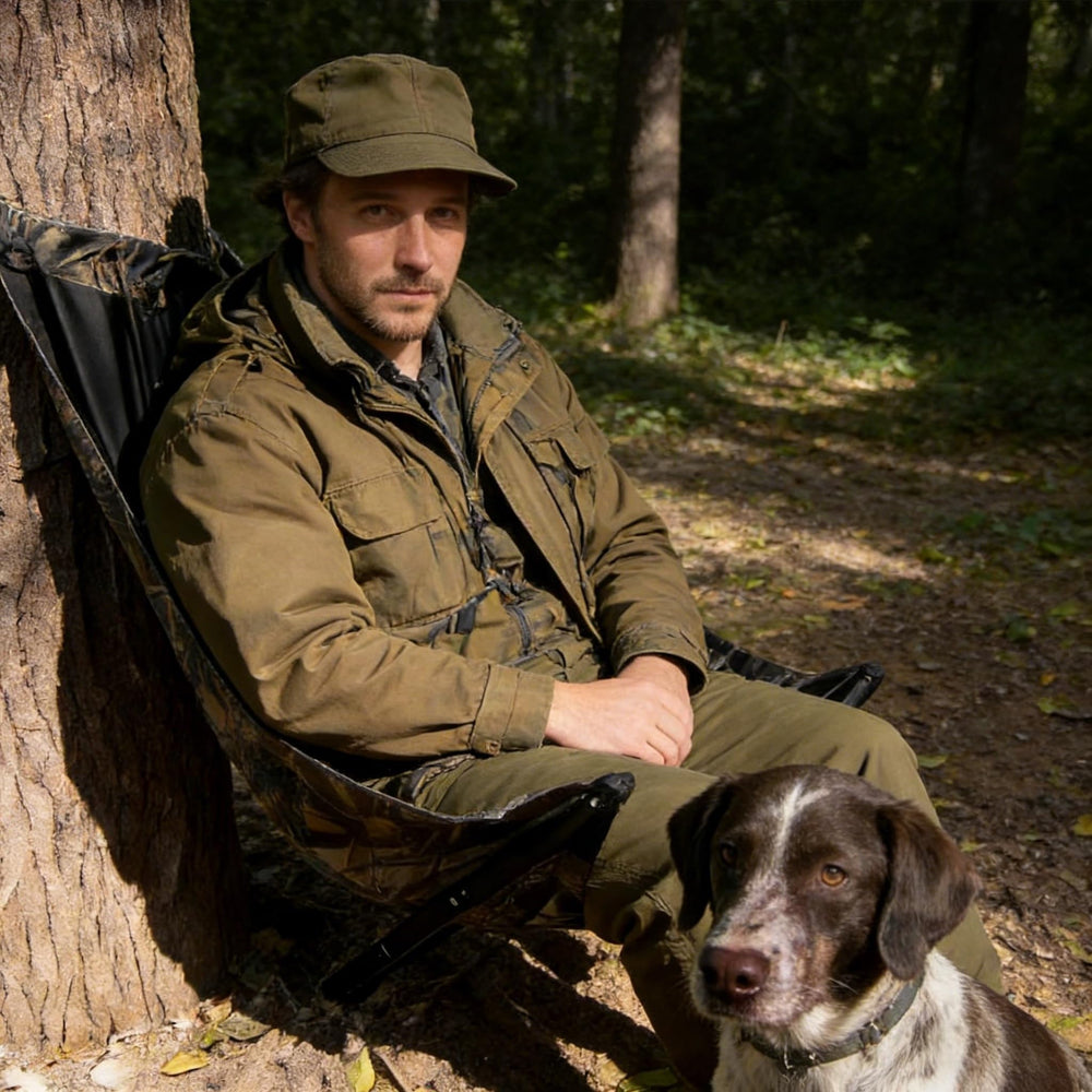 Outdoors Low Down Tree Seat uses heavy-duty oxford fabric for durability.