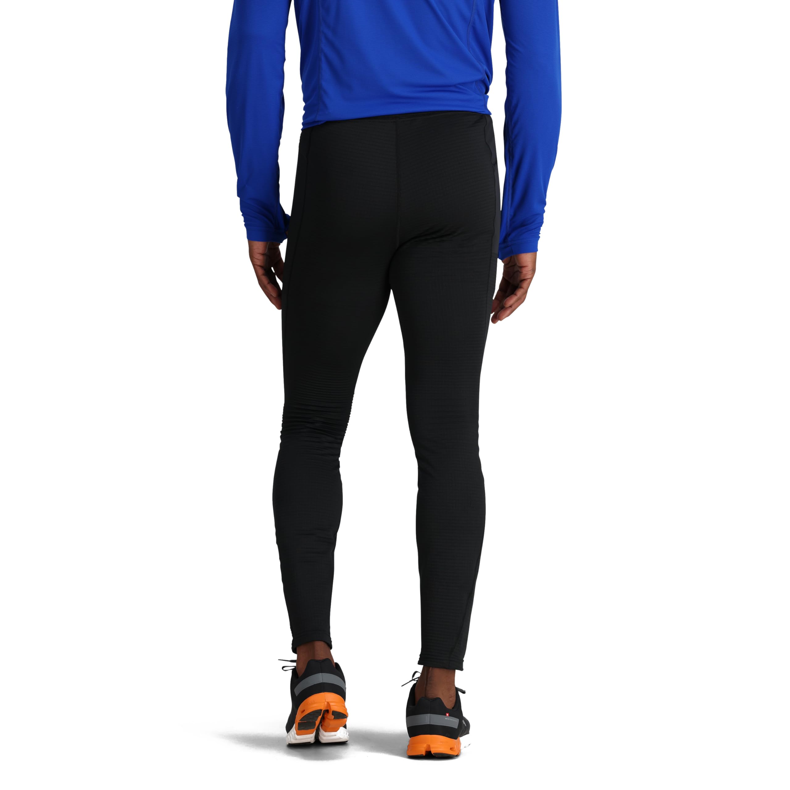 Outdoor Research Vigor Grid Fleece Bottoms show internal elastic waistband for a snug, custom fit