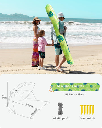 OutdoorMaster carrying bag for easy transport and storage