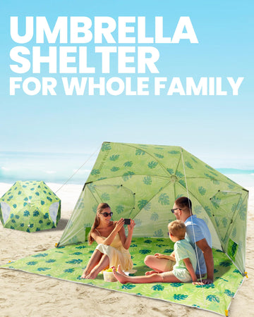 OutdoorMaster sturdy fiberglass poles for durable beach shade