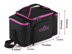 Outdoorwares Cooler Bag insulated materials preserve temperature for meals.