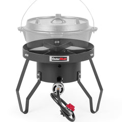 OuterMust cast-iron dutch-oven-friendly stove supports even braises on rugged trails