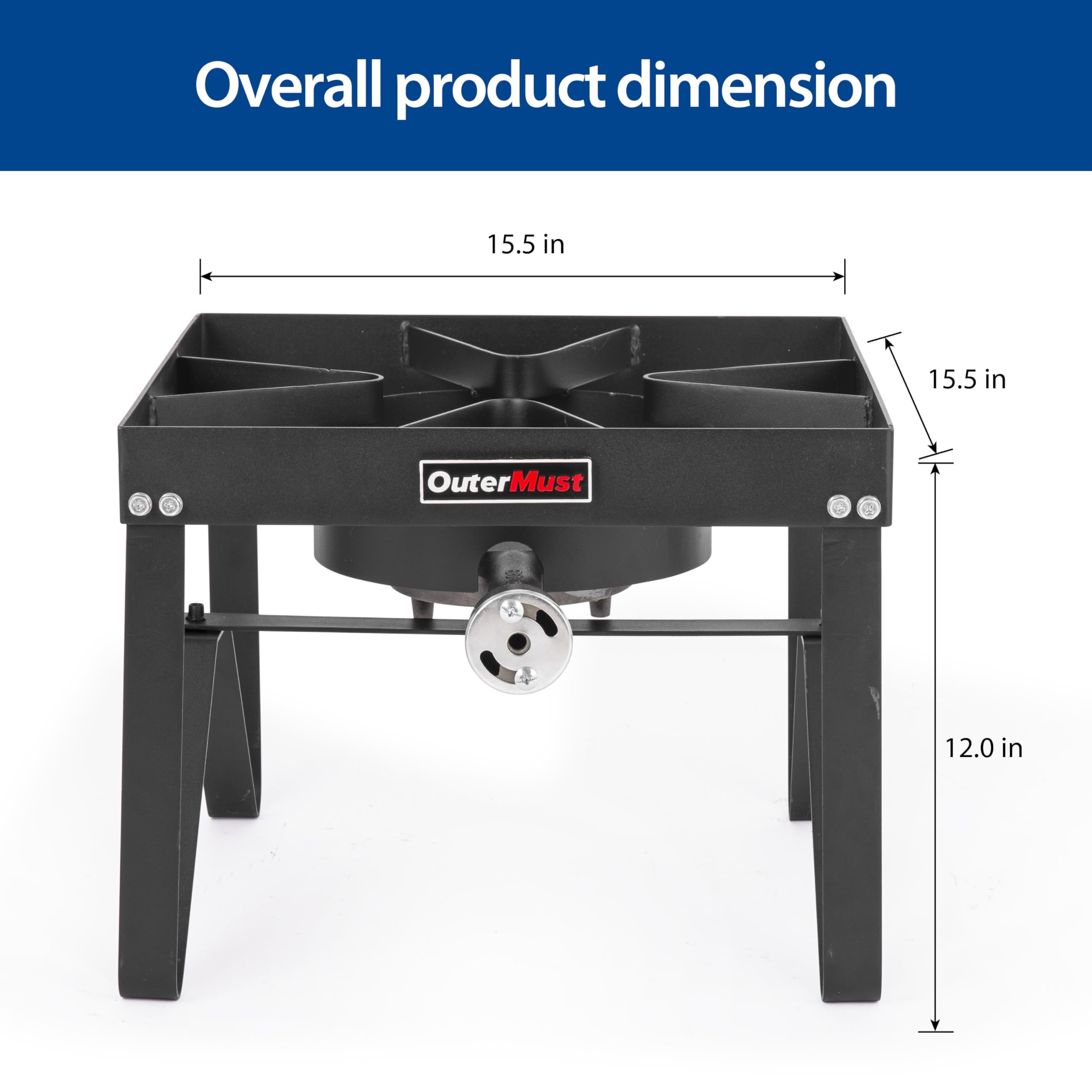 OuterMust outdoor burner surface is easy to clean after use.