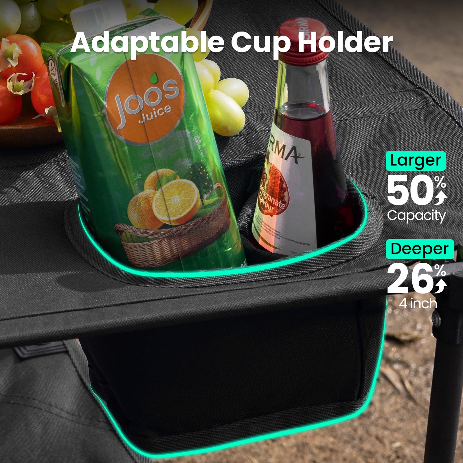 OuterSpa compact folded design highlights easy transport in a zippered carry bag