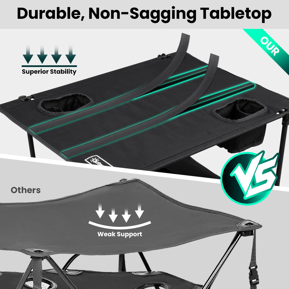 OuterSpa beach-ready setup features weather-friendly Oxford fabric and reinforced edges