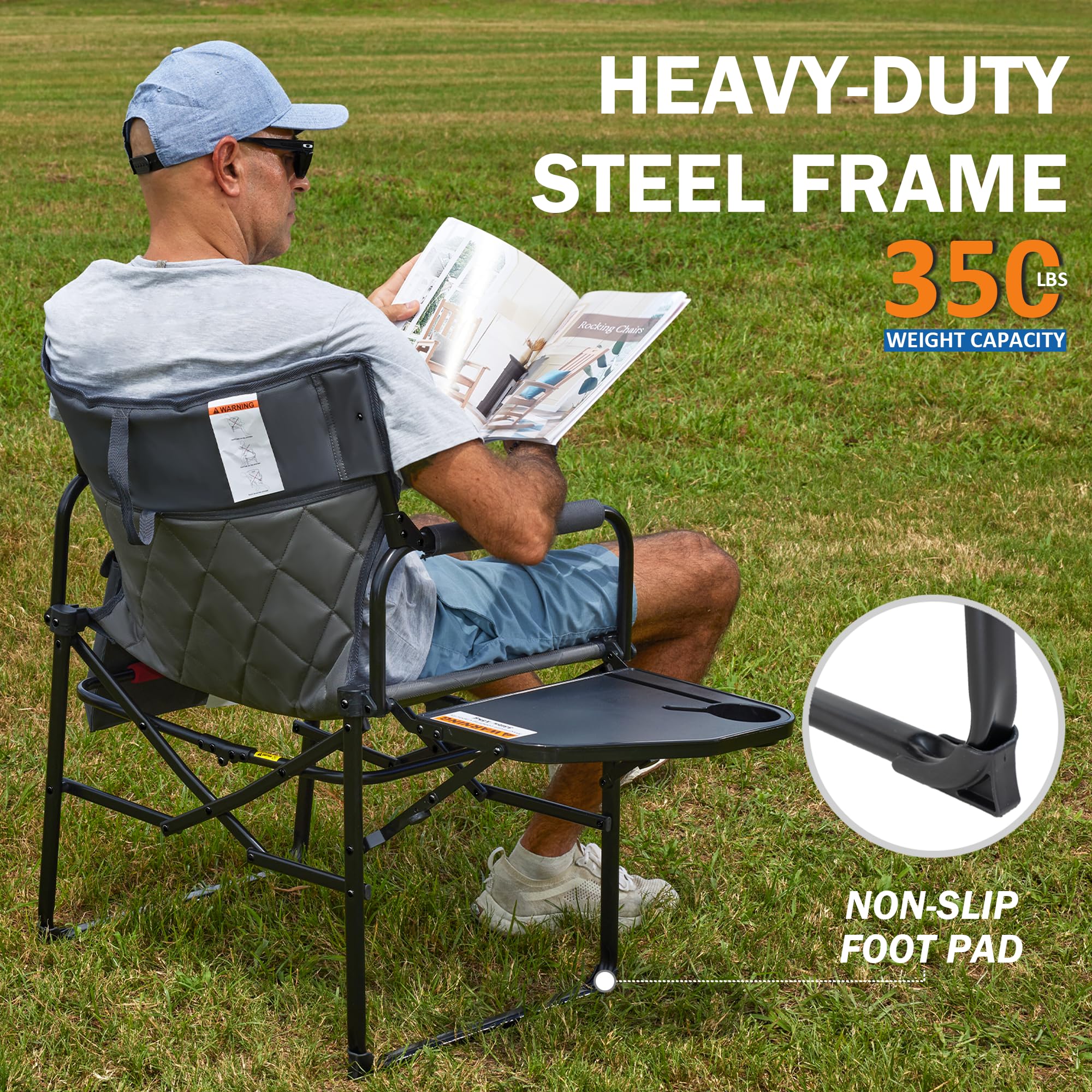 OuterSpa chair versatile outdoor buddy for camping, fishing, tailgates and backyard gatherings