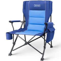 OuterSpa oversized folding chair backrest shows supportive comfort for extended seating