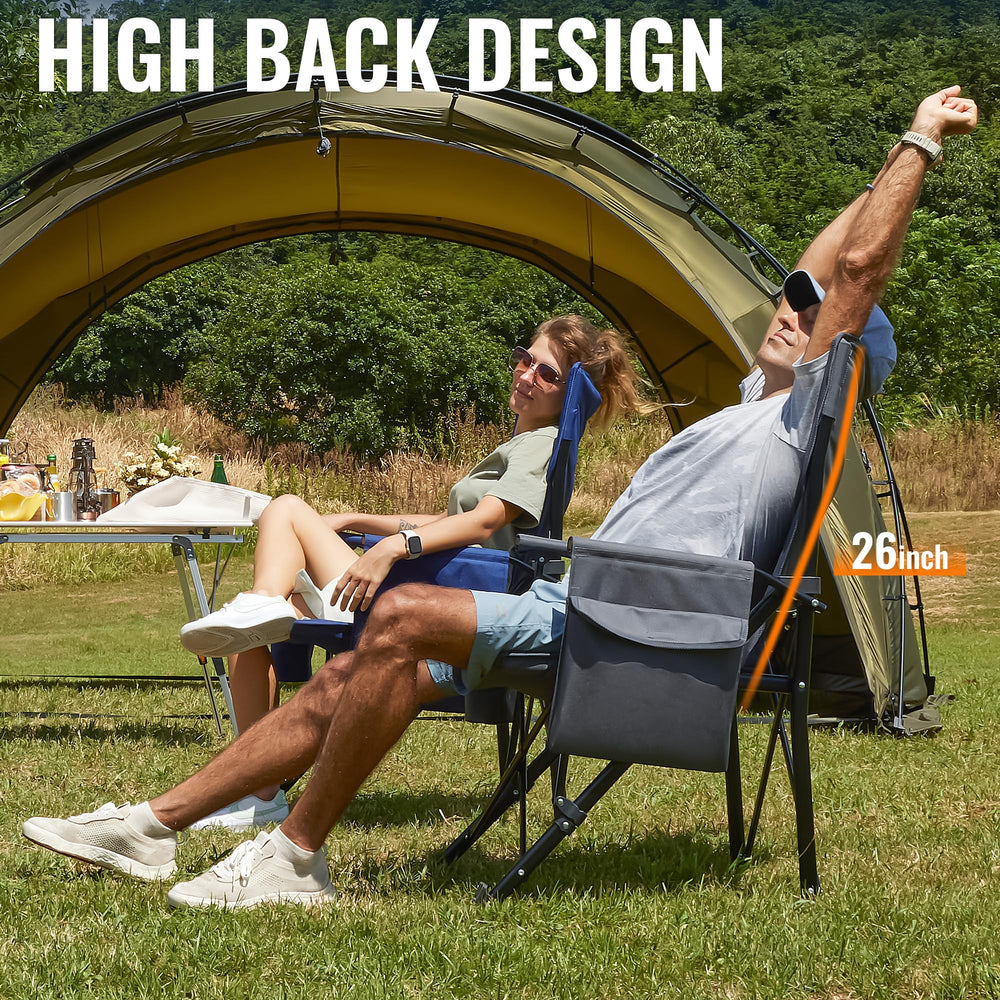 OuterSpa swivel feet adapt to terrain for stable camping or beach seating.