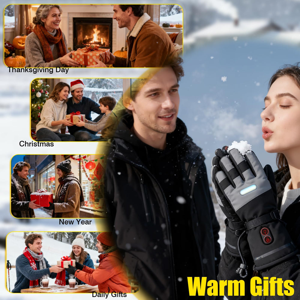 OUTJUT heated gloves display adjustable wrist straps for a snug fit.