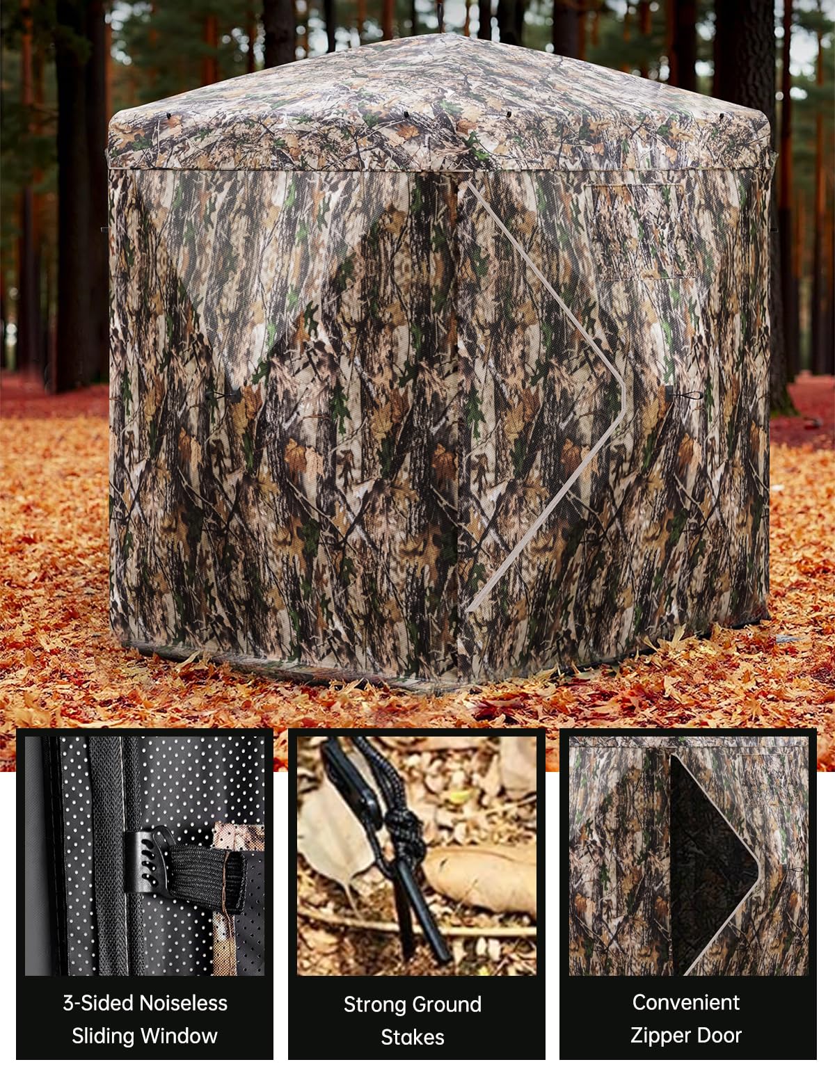 Outmax rugged steel frame supports durable, reliable setup