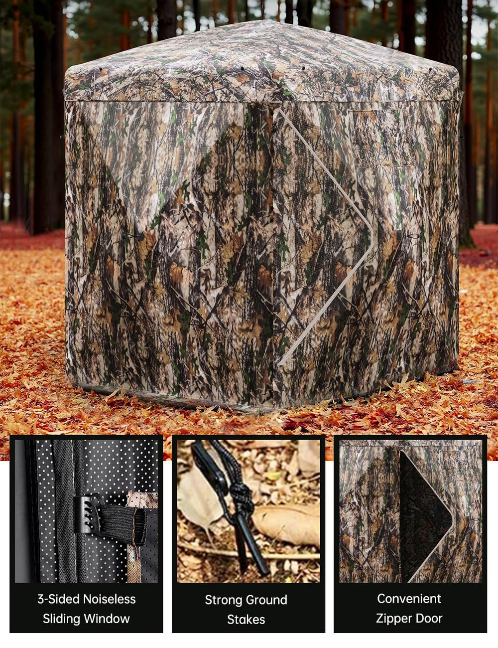 Outmax rugged steel frame supports durable, reliable setup