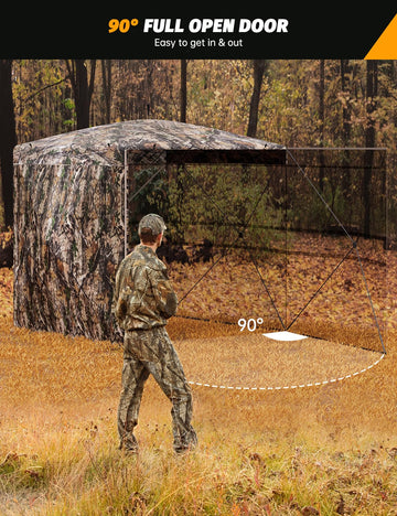 Outmax blind with shoot-through mesh windows for clear view
