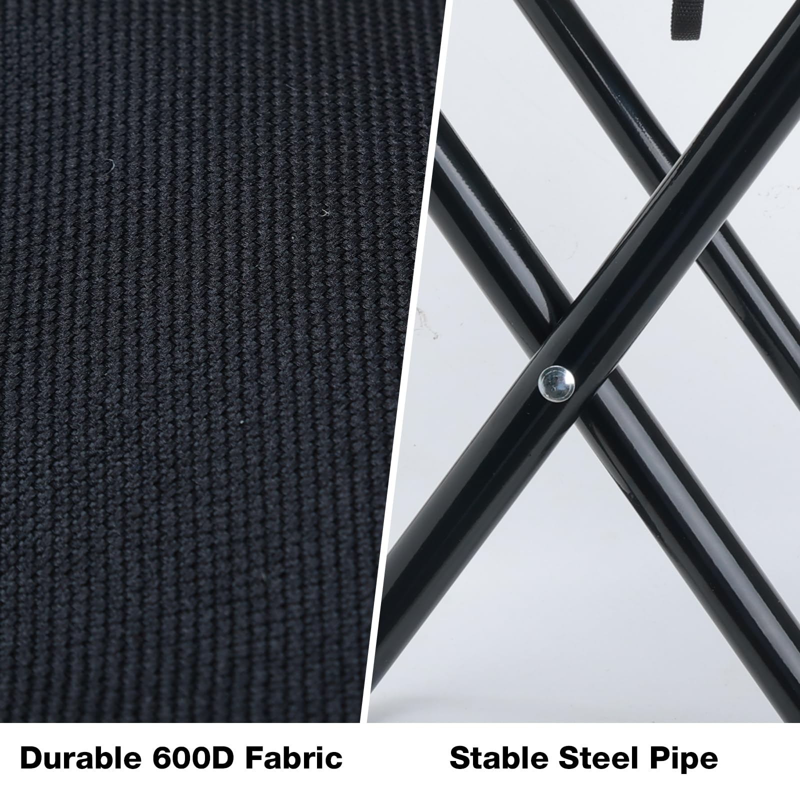 Outplea lightweight carry stool weighs 3lbs and folds into a compact backpack-friendly form.
