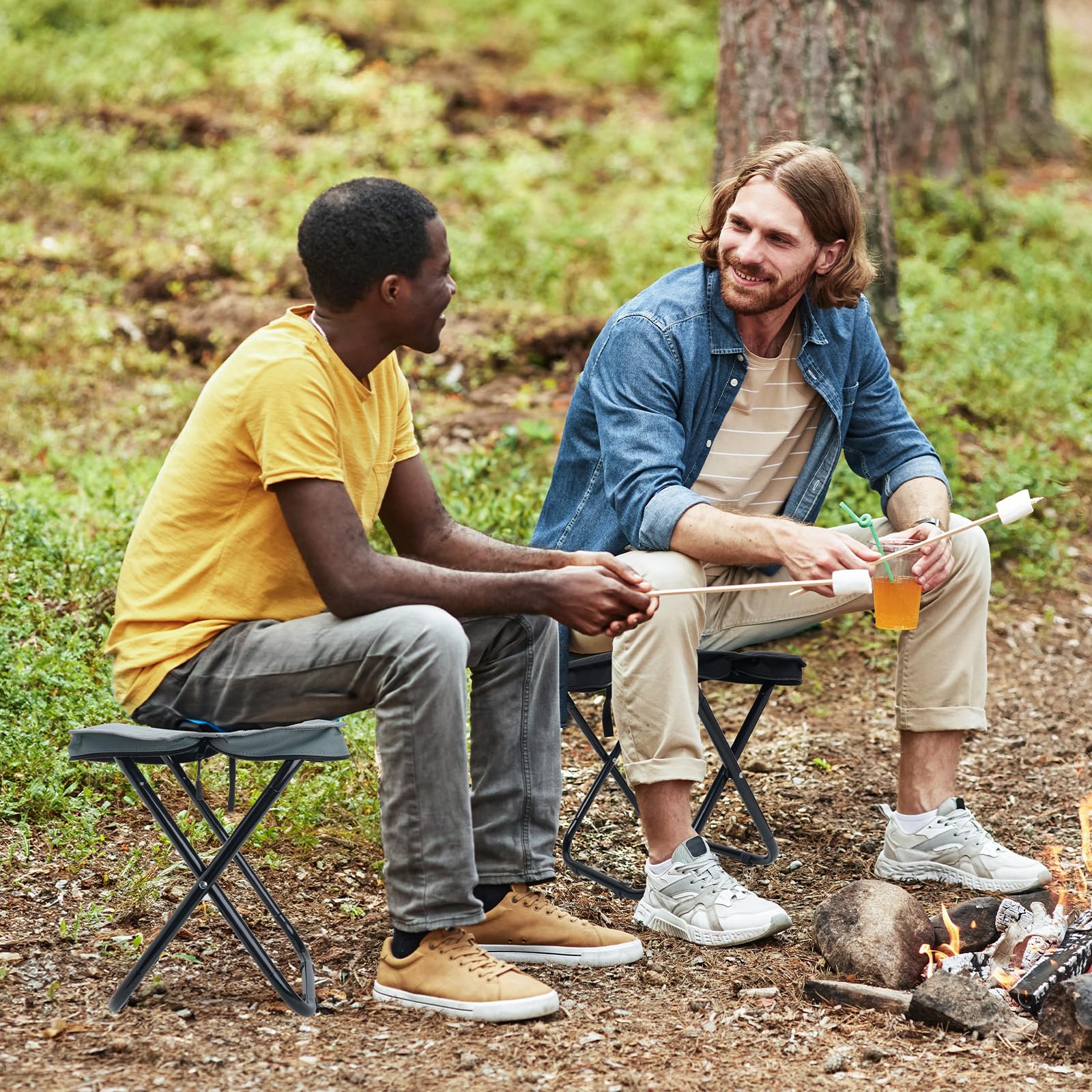 Outplea durable oxford fabric seat is breathable and wear-resistant for outdoor use.