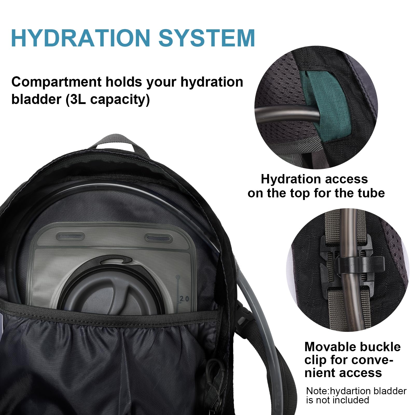 Outplea adjustable waist strap reduces load during long hikes.