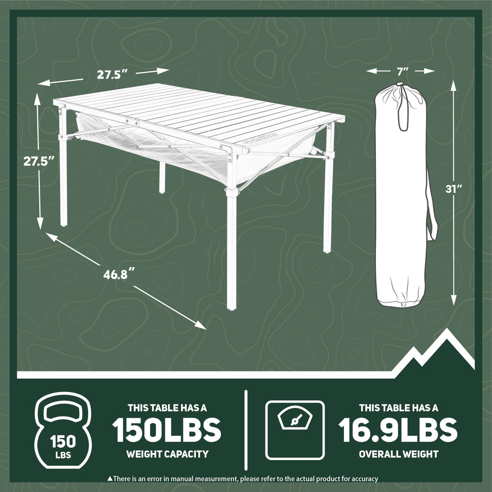 OUTSIDER aluminum tabletop dining surface provides a durable outdoor eating area.