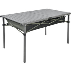 OUTSIDER folding camping table top setup shows quick, tool-free assembly for effortless outdoor dining.