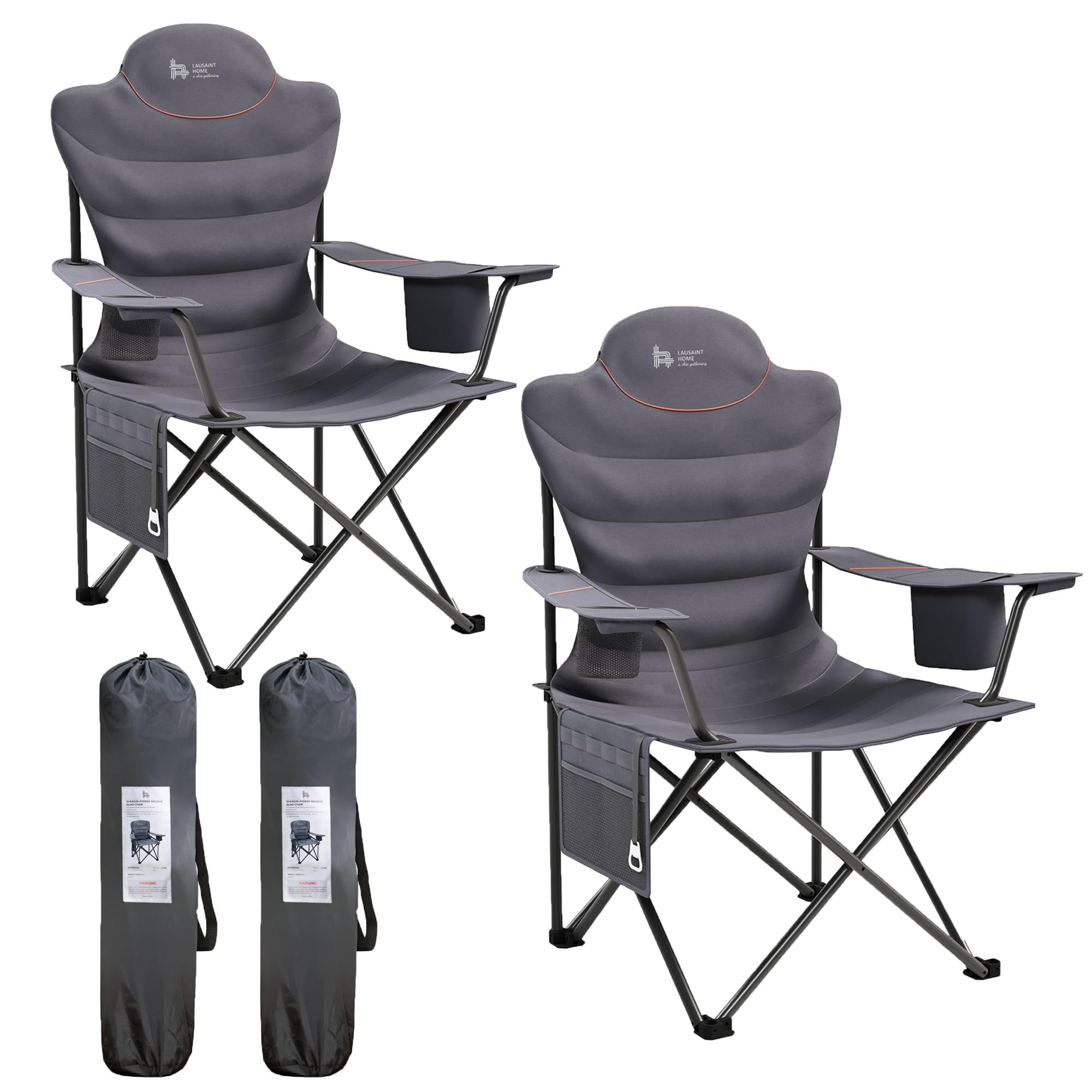 OUTSIDER folding chairs two-pack setup for backyard and camping