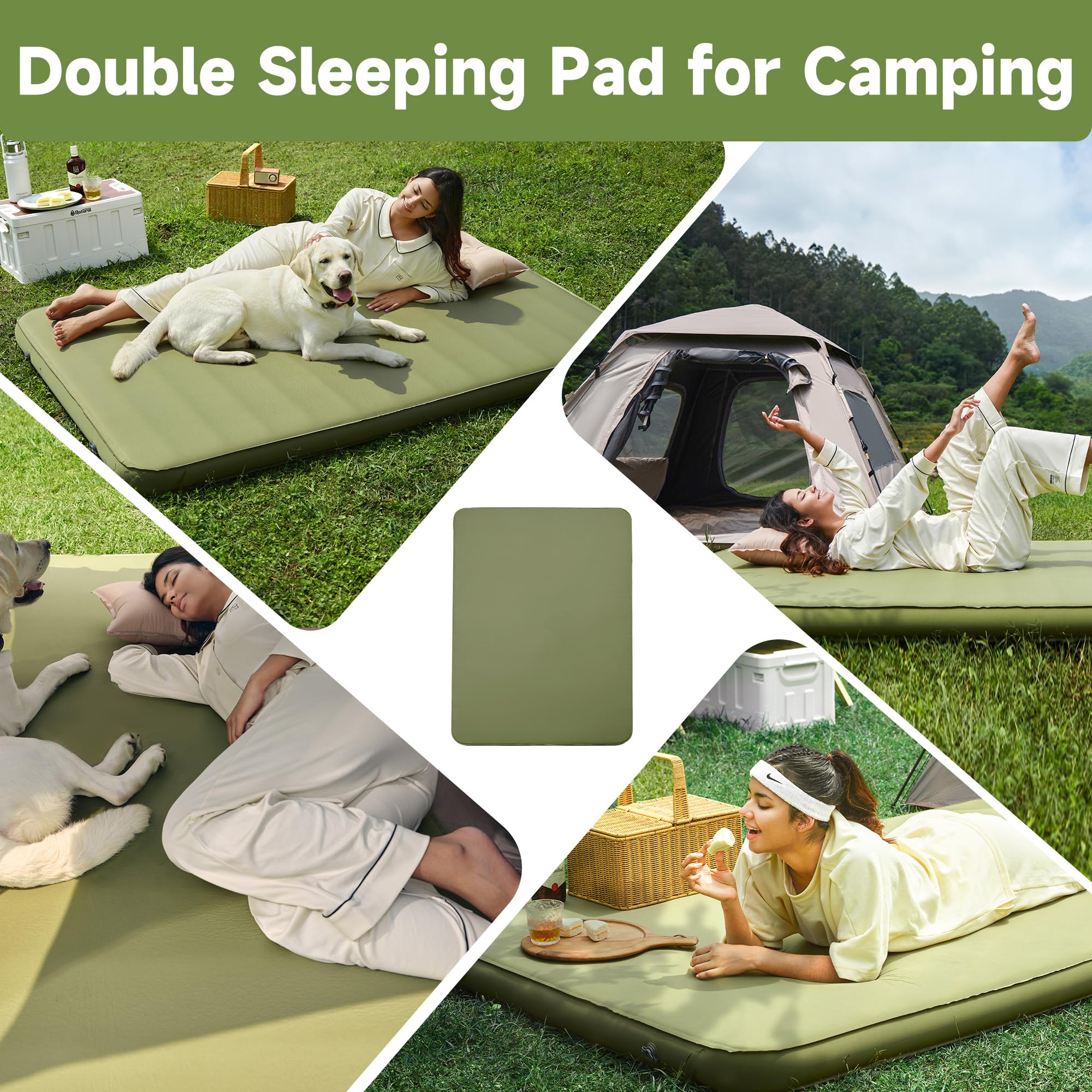OUTSKIRT camping mattress 9.5 R-value insulation for varied temperatures.