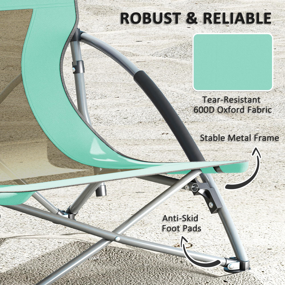 Outsunny chair with anti-skid feet for stable outdoor use