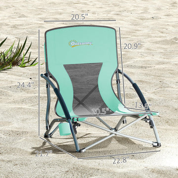 Outsunny chairs with convenient carry bag for travel