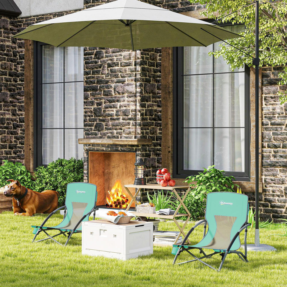 Outsunny two chairs ready for camping, picnics, or beach days