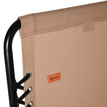 Outsunny breathable mesh back promotes cooling comfort outdoors.