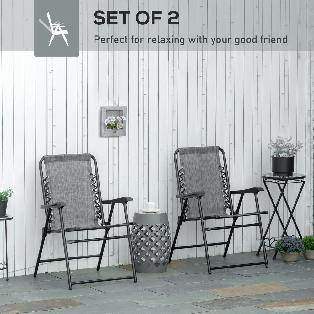 Outsunny breathable mesh backrest, keeps you cool on sunny days.