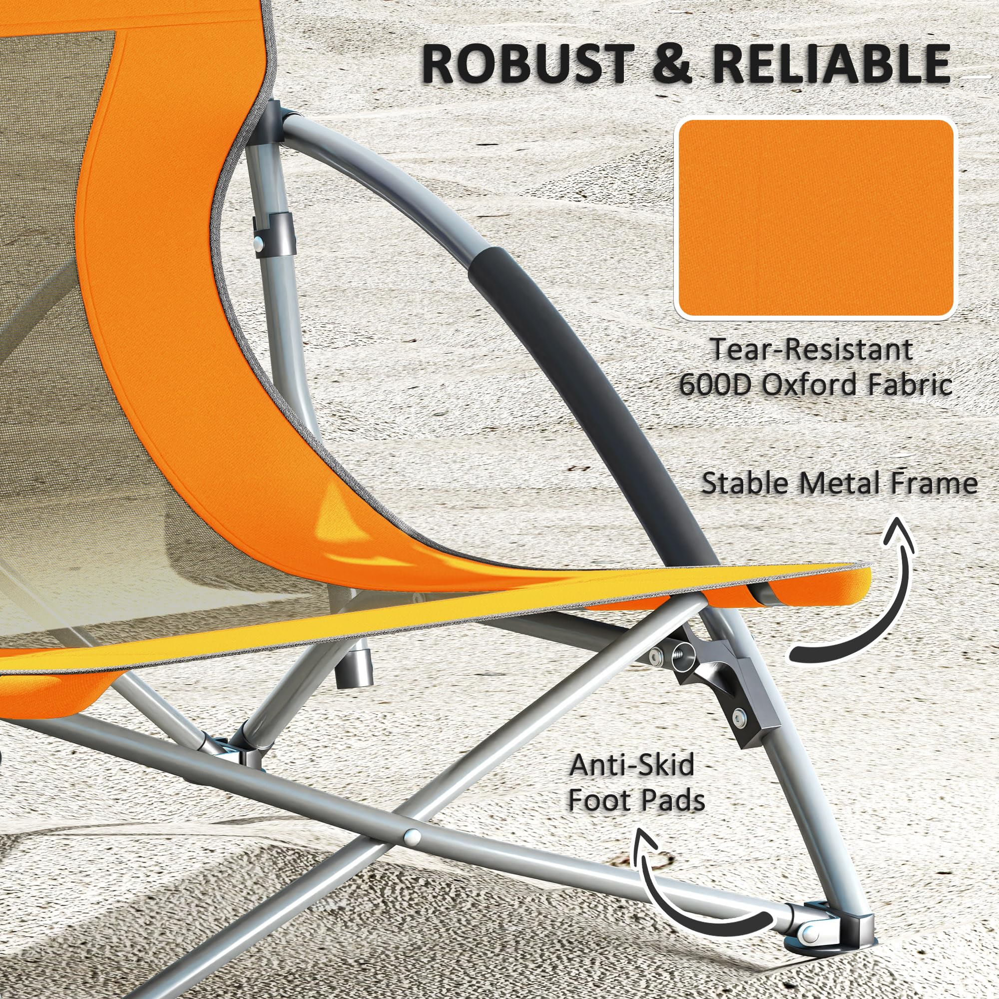 Outsunny compact folding design for easy transport and storage