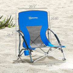 Outsunny cup-holder feature keeps drinks within easy reach.