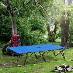 Outsunny elevated 50-inch camping bed keeping air flow and comfort off the ground
