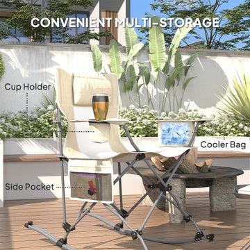 Outsunny folded chair offers compact packing for travel