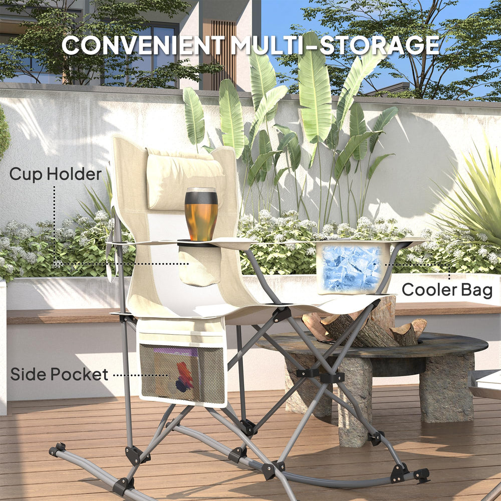 Outsunny folded chair offers compact packing for travel
