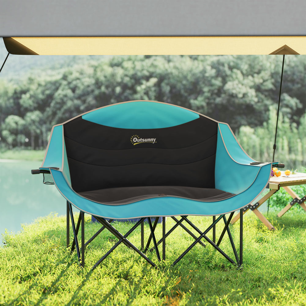 Outsunny green and black color combo enhances outdoor patio aesthetics.