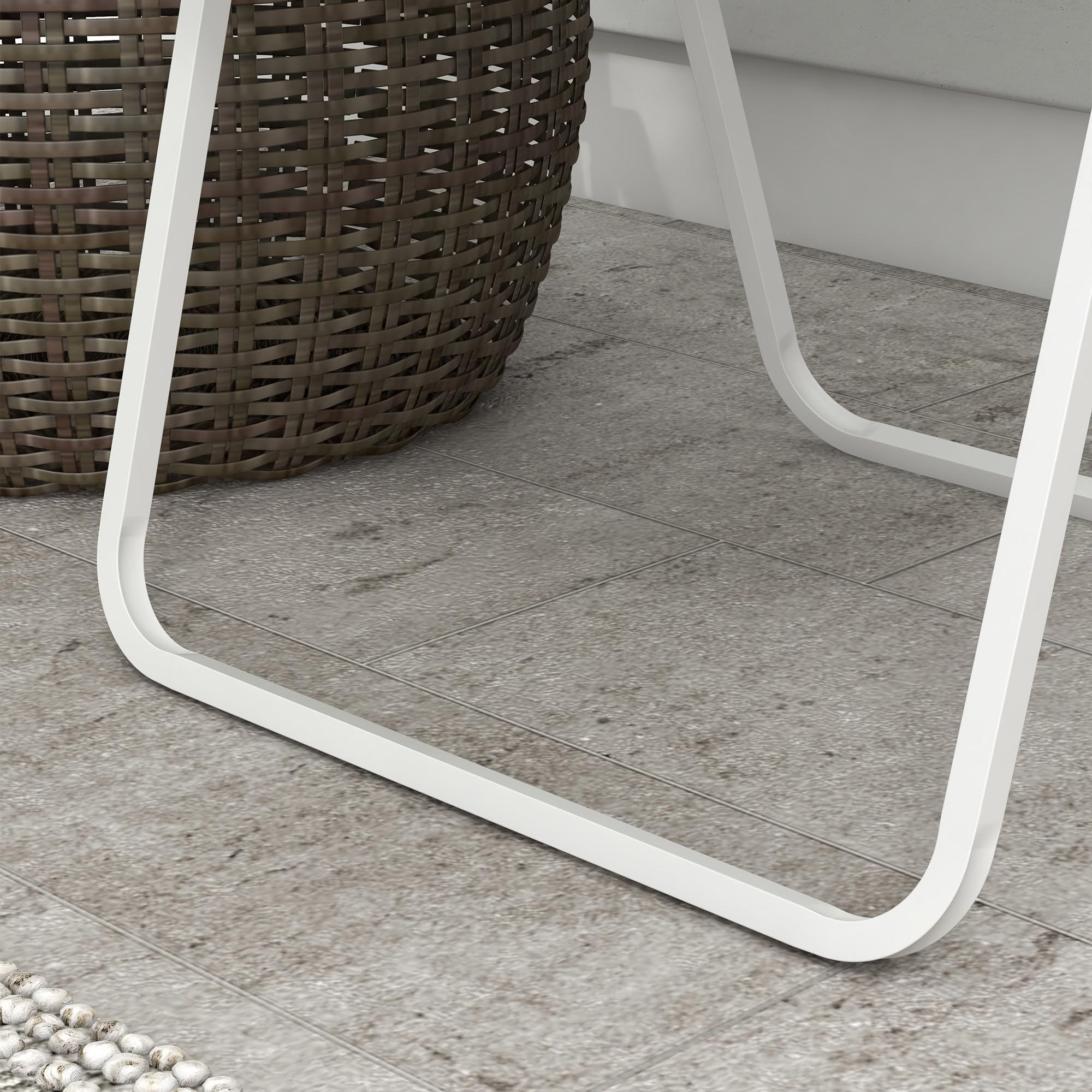 Outsunny green outdoor chair complements garden or backyard layouts