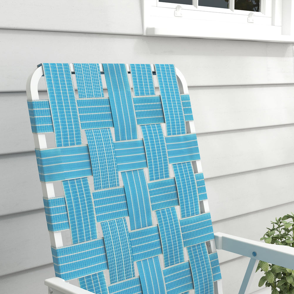 Outsunny lightweight folding chair under 7 lbs for easy transport.