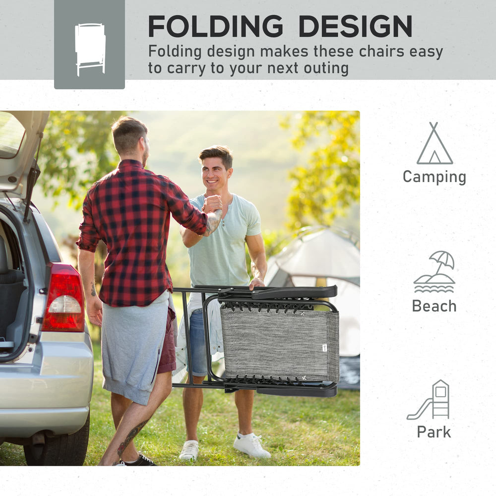 Outsunny lightweight foldable design, easy to carry for camping trips.