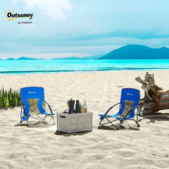 Outsunny mesh-backrest highlights breathable comfort on sunny days.