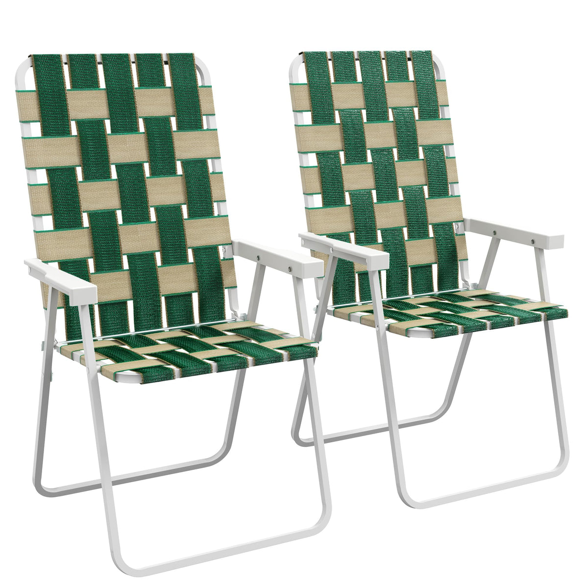 Outsunny patio folding chairs in green offer versatile outdoor seating