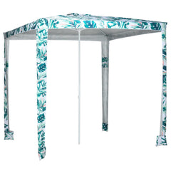 Outsunny quick beach cabana canopy provides UV shade for family beach days.