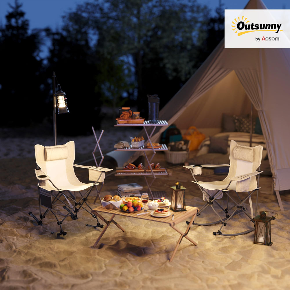 Outsunny rocking motion feature enables smooth sway for relaxed outdoor moments