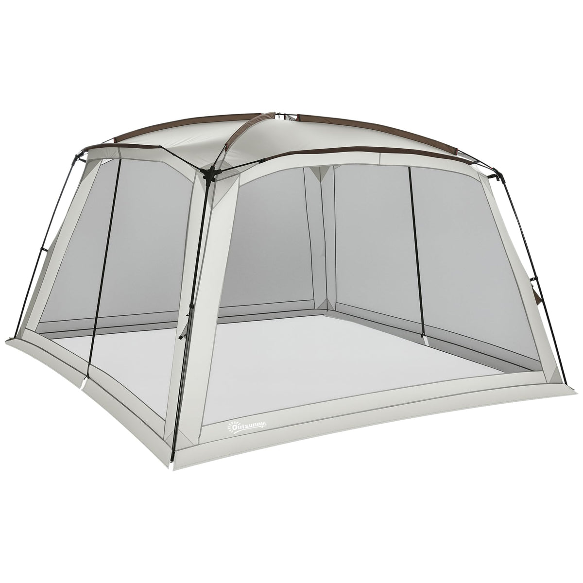 Outsunny screen house 12x12 overview showing spacious shade for outdoor gatherings.