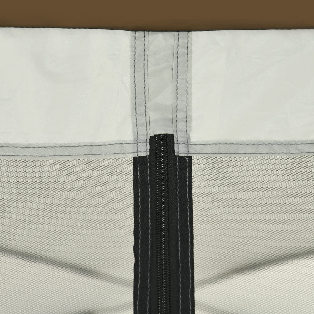 Outsunny breathable mesh walls provide airflow while keeping bugs out.