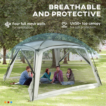 Outsunny travel bag demonstrates compact, convenient transport for outdoor trips.